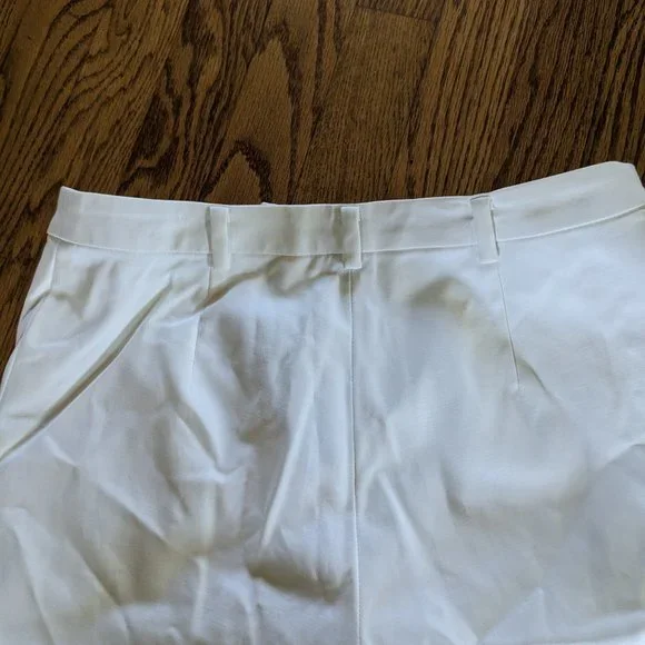 NWT Lina Allard EllenTracy White Cotton dress pants Size 4 - Picture 6 of 7